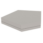 Pixel Pentagon Modular Ottoman - Matte Ecru