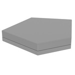 Pixel Pentagon Modular Ottoman - Matte Steel