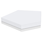 Pixel Pentagon Modular Ottoman - Matte White