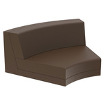 Pixel Curved Modular Seat - Matte Bronze