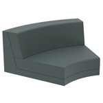 Pixel Curved Modular Seat - Matte Modo Green