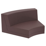 Pixel Curved Modular Seat - Matte Purjai Red