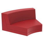 Pixel Curved Modular Seat - Matte Red