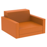 Pixel Lounge Chair - Matte Orange