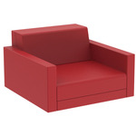 Pixel Lounge Chair - Matte Red