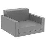 Pixel Lounge Chair - Matte Steel