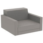Pixel Lounge Chair - Matte Taupe