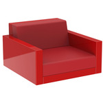 Pixel Lounge Chair - Lacquered Red