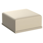 Gatsby Ottoman - Matte Creme