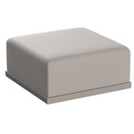 Gatsby Ottoman - Matte Taupe