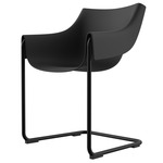 Manta Cantilever Armchair - Set of 2 - Black / Black