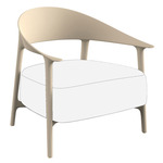 Africa Lounge Chair - Set of 2 - Matte Creme / Nautical White