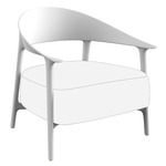 Africa Lounge Chair - Set of 2 - Matte White / Nautical White