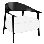 Africa Lounge Chair - Set of 2 - Lacquered Black / Nautical White