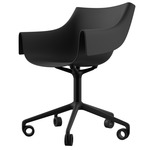 Manta Swivel Armchair - Set of 2 - Black / Black