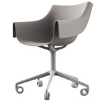 Manta Swivel Armchair - Set of 2 - White / Ecru