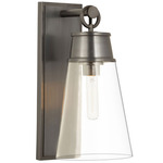 Wentworth Wall Sconce - Bronze Plate / Clear