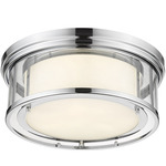 Willow Ceiling Light - Chrome / Clear/ Opal