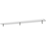 Multi Point Linear Canopy with Connectors - Chrome