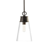 Wentworth Pendant - Matte Black / Clear