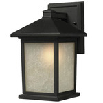 Holbrook Outdoor Wall Light - Black / Seedy White