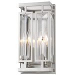 Mersesse Wall Sconce - Brushed Nickel / Clear