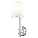 Winward Wall Sconce - Polished Nickel / White