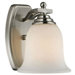 Lagoon Wall Sconce - Brushed Nickel / Matte Opal