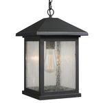 Portland Outdoor Pendant - Oil Rubbed Bronze / Clear Seedy