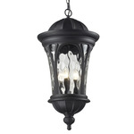 Doma Outdoor Pendant - Black / Clear