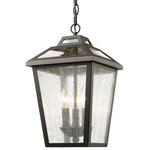 Bayland Outdoor Pendant - Oil Rubbed Bronze / Clear Seedy