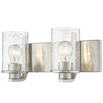 Beckett Bathroom Vanity Light - Brushed Nickel / Clear Seedy