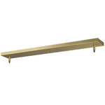 Multi Point Linear Canopy with Connectors - Heritage Brass
