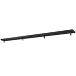 Multi Point Linear Canopy with Connectors - Matte Black