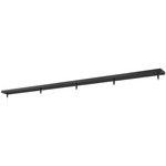 Multi Point Linear Canopy with Connectors - Matte Black