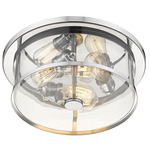 Savannah Ceiling Light - Chrome / Clear