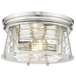 Cape Harbor Ceiling Light - Polished Nickel / Clear