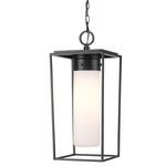 Sheridan Outdoor Pendant - Black / White Opal