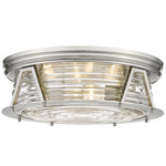 Cape Harbor Ceiling Light - Brushed Nickel / Clear