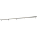 Multi Point Linear Canopy with Connectors - Brushed Nickel