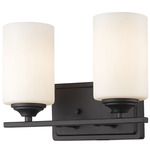 Bordeaux Bathroom Vanity Light - Bronze / Matte Opal