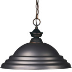 Riviera Classic Stepped Pendant - Olde Bronze