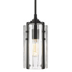 Alverton Pendant - Matte Black / Clear