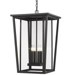 Seoul Outdoor Pendant - Black / Clear