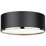 Arlo Ceiling Light - Matte Black / Chrome / Frost