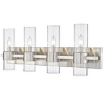 Lawson Bathroom Vanity Light - Brushed Nickel / Clear