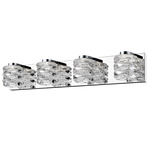 Dawson Bathroom Vanity Light - Chrome / Crystal