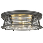 Cape Harbor Ceiling Light - Bronze / Clear