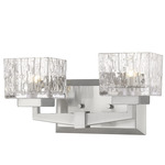 Rubicon Bathroom Vanity Light - Brushed Nickel / Clear