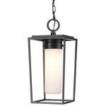 Sheridan Outdoor Pendant - Black / White Opal